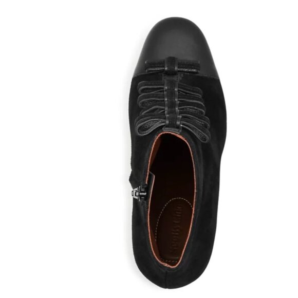 See by Chloé Women's Gisel Bow Almond Toe Suede High-Heel Booties - Picture 5 of 13